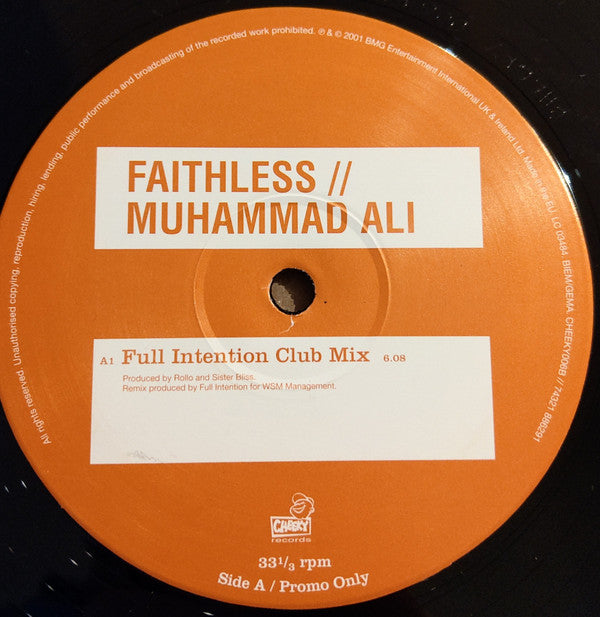 Faithless : Muhammad Ali (12", Promo)