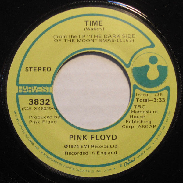 Pink Floyd : Us And Them (7", Single, Jac)