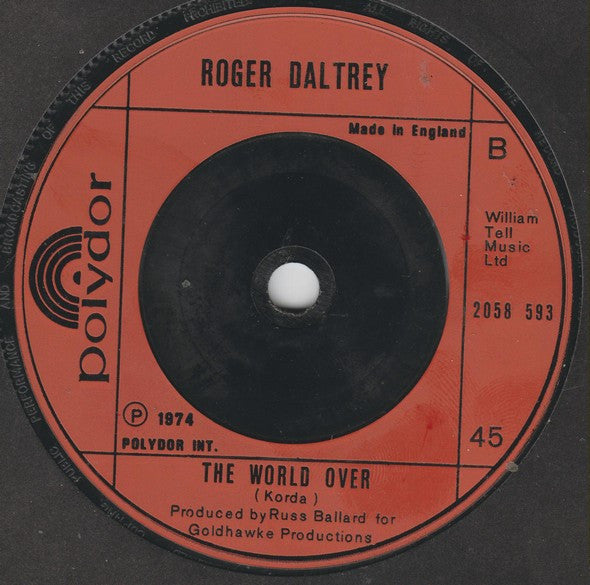 Roger Daltrey : Get Your Love (7", Single)
