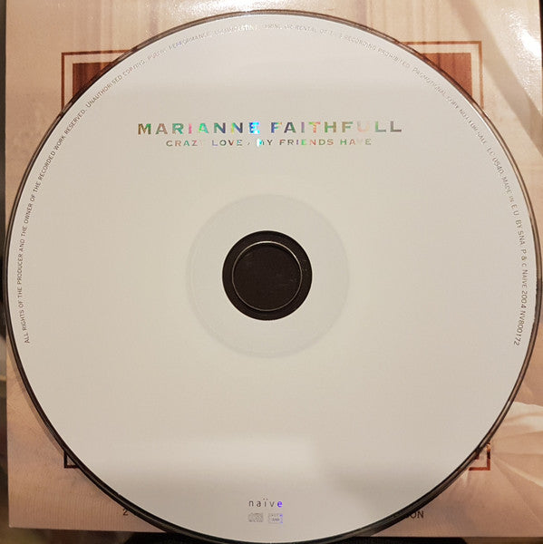 Marianne Faithfull : Crazy Love / My Friends Have (CD, Single, Promo, Car)