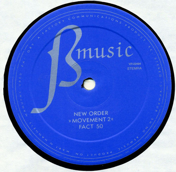 New Order : Movement (LP, Album)