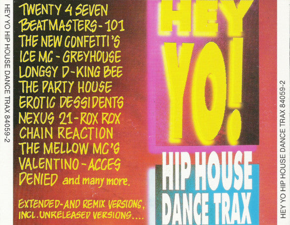 Various : Hey Yo! Hip House Dance Trax (2xCD, Comp)