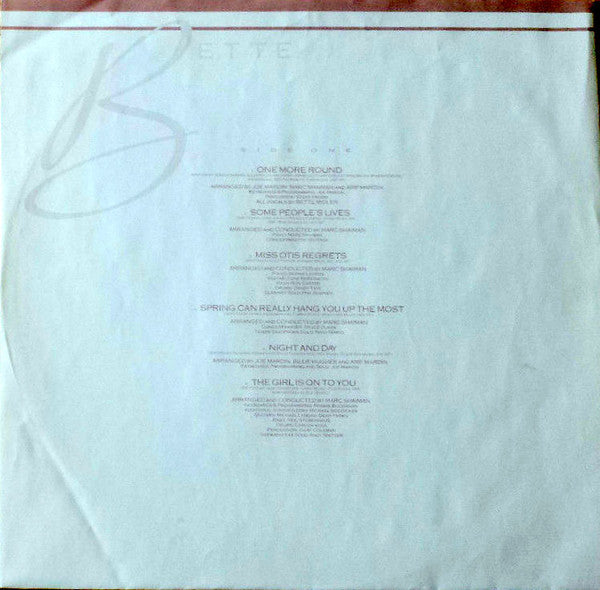 Bette Midler : Some People's Lives (LP, Album)