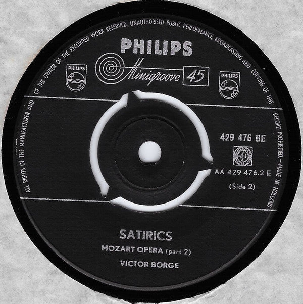 Victor Borge (2) : Satirics (7", EP)