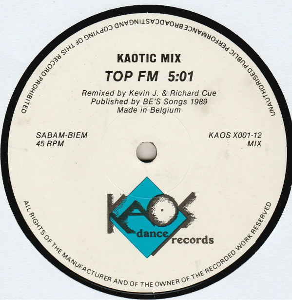 Top FM : Kaotic Mix (12", S/Sided, Mixed)