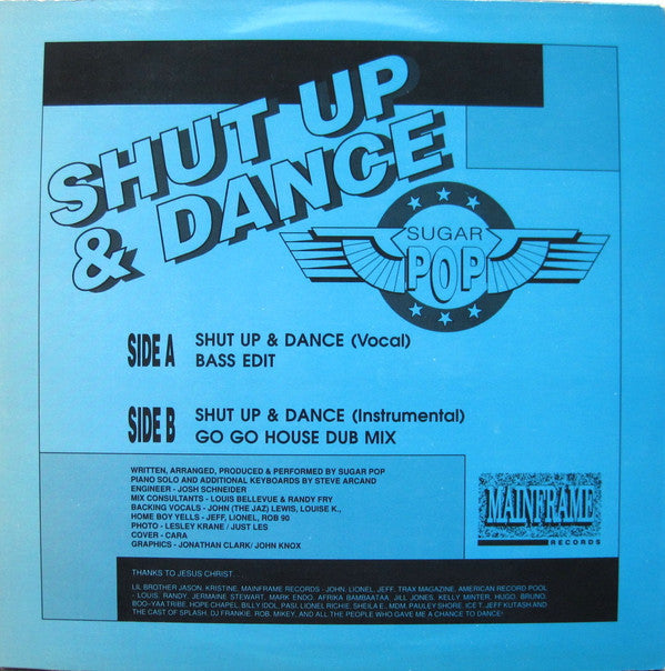 Sugar Pop (2) : Shut Up & Dance (12")