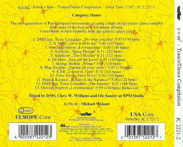 Various : E=M²/Trance x BPM (CD, Comp)