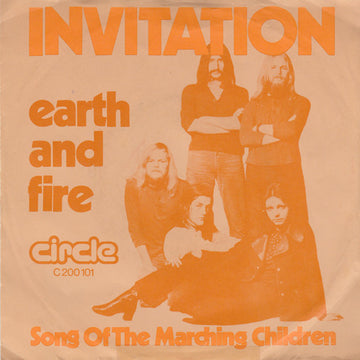 Earth And Fire : Invitation (7", Single, Mono)