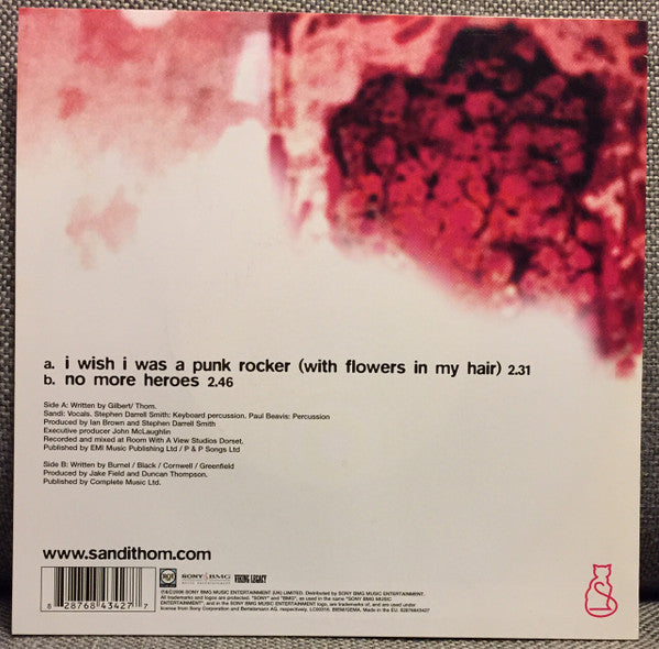 Sandi Thom : I Wish I Was A Punk Rocker (With Flowers In My Hair) (7", Single)