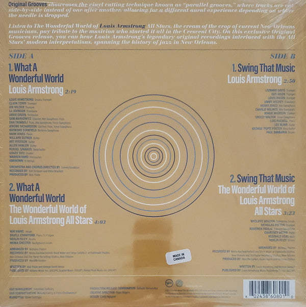 Louis Armstrong : A Gift To Pops (12", Maxi)