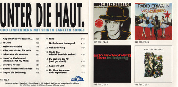 Udo Lindenberg : Unter Die Haut (CD, Comp)