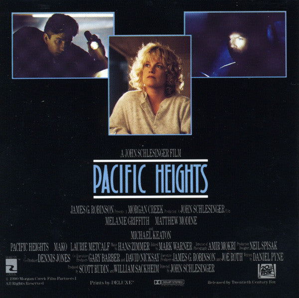 Hans Zimmer : Pacific Heights (Original Motion Picture Soundtrack) (CD, Album)