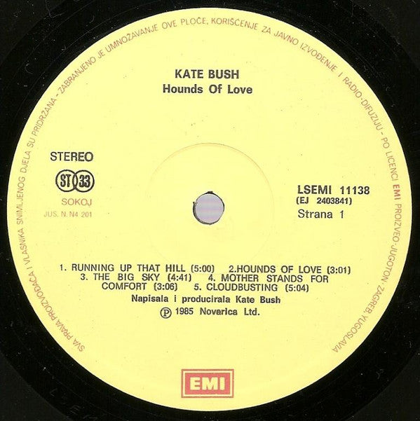 Kate Bush : Hounds Of Love (LP, Album)