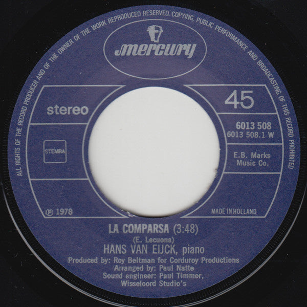 Hans van Eijck : La Comparsa (7", Single)