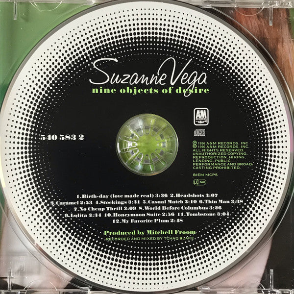 Suzanne Vega : Nine Objects Of Desire (CD, Album, RE, Dis)
