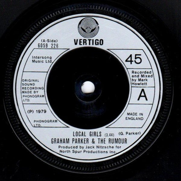 Graham Parker And The Rumour : Discovering Japan / Local Girls (7")