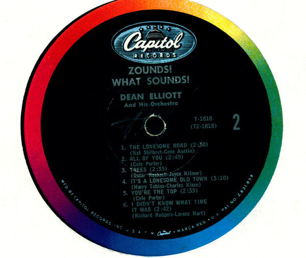 Dean Elliott & His Big Band : Zounds! What Sounds! (LP, Mono)