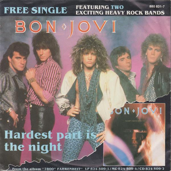 Bon Jovi / TNT (15) : Hardest Part Is The Night / Seven Seas (7", Single)