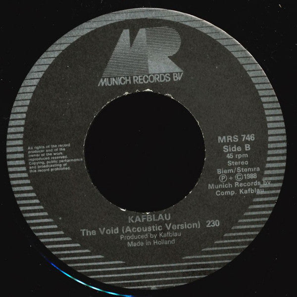 Kafblau : Face To Face (7")