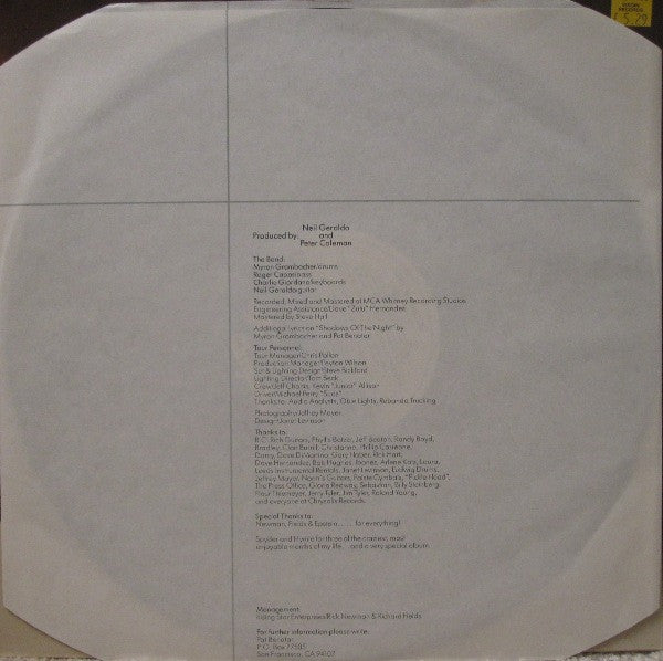 Pat Benatar : Get Nervous (LP, Album)