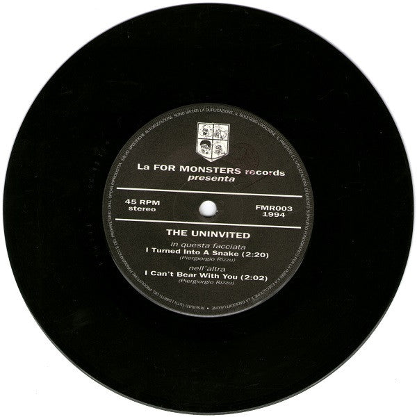 The Uninvited (2) : I Turned Into A Snake / I Can't Bear With You (7", Single)