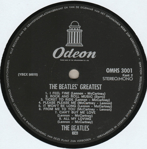 The Beatles : Beatles' Greatest (LP, Comp)