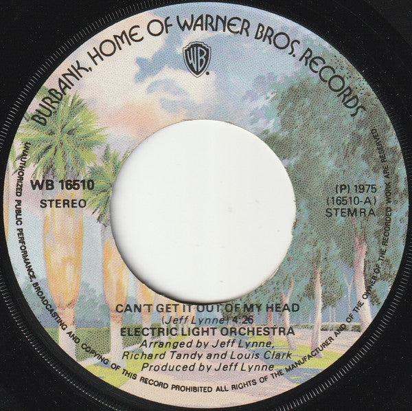 Electric Light Orchestra : Can't Get It Out Of My Head (7", Single)