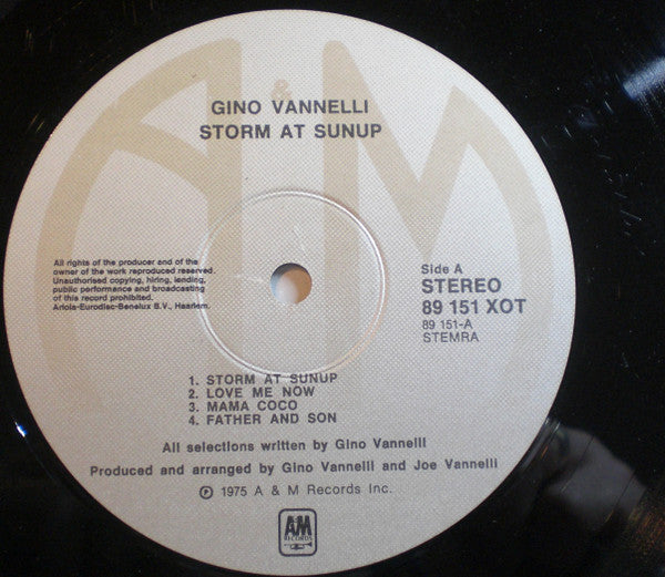 Gino Vannelli : Storm At Sunup (LP, Album)