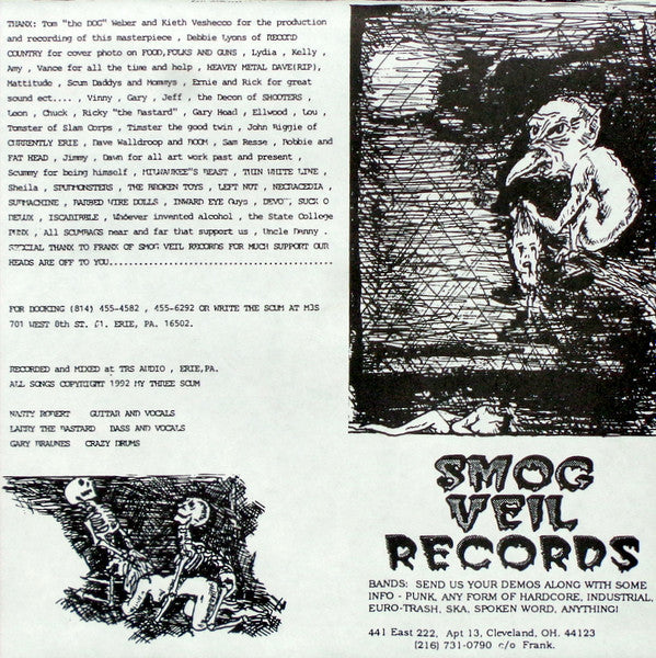 My 3 Scum : Food, Folks And Guns (7", Red)