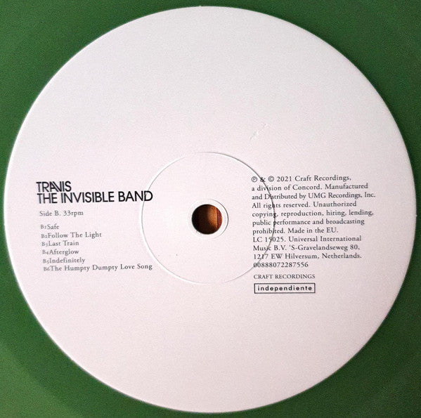 Travis : The Invisible Band (LP, Album, Ltd, RE, RM, Gre)