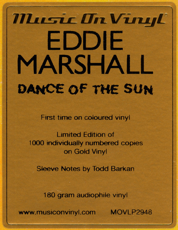 Eddie Marshall (2) : Dance Of The Sun (LP, Album, Ltd, Num, RE, RM, Gol)