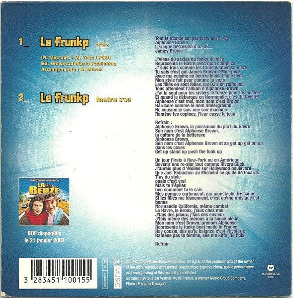 Alphonse Brown : Le Frunkp (CD, Single)