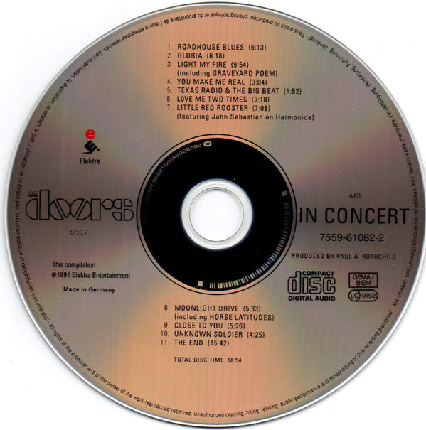 The Doors : In Concert (2xCD, Comp, RE, RM, RP)
