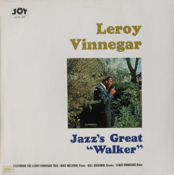 Leroy Vinnegar : Jazz's Great Walker (LP, RE)