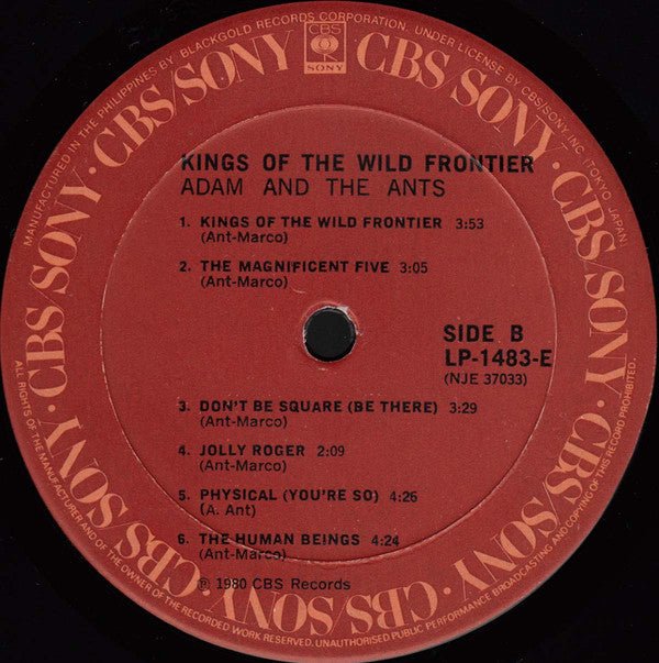 Adam And The Ants : Kings Of The Wild Frontier (LP, Album)