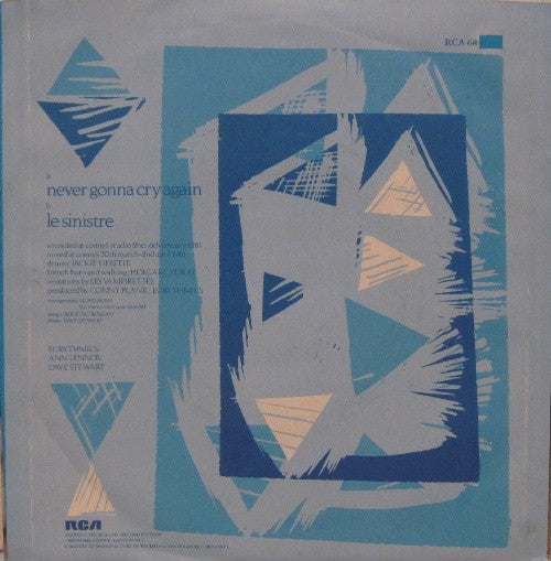 Eurythmics : Never Gonna Cry Again (7", Single)