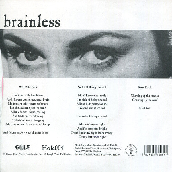 Brainless : What She Sees (7", Ltd, Pin)