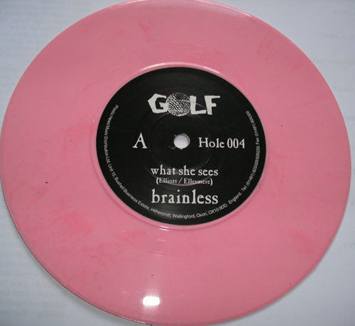 Brainless : What She Sees (7", Ltd, Pin)