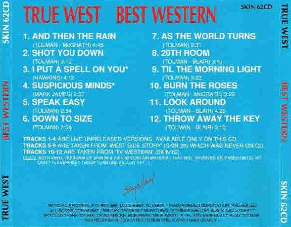 True West : Best Western (CD, Comp)