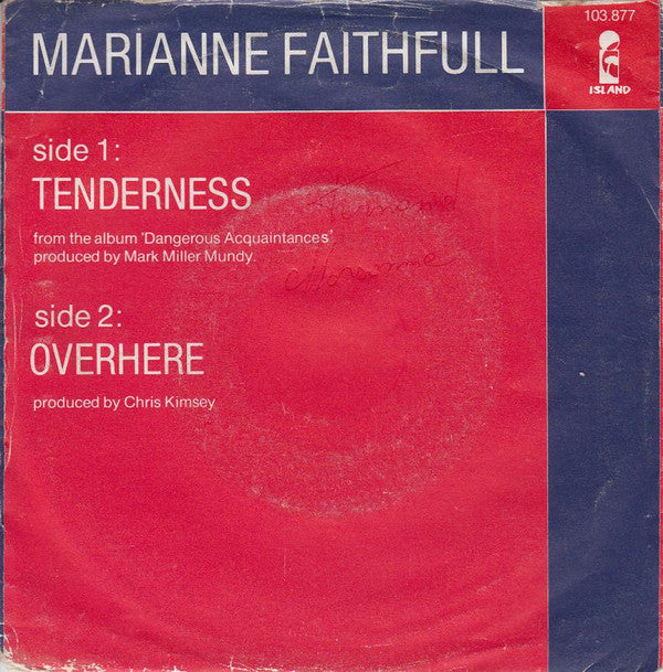 Marianne Faithfull : Tenderness (7")