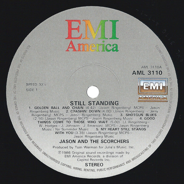Jason & The Scorchers : Still Standing (LP, Album)
