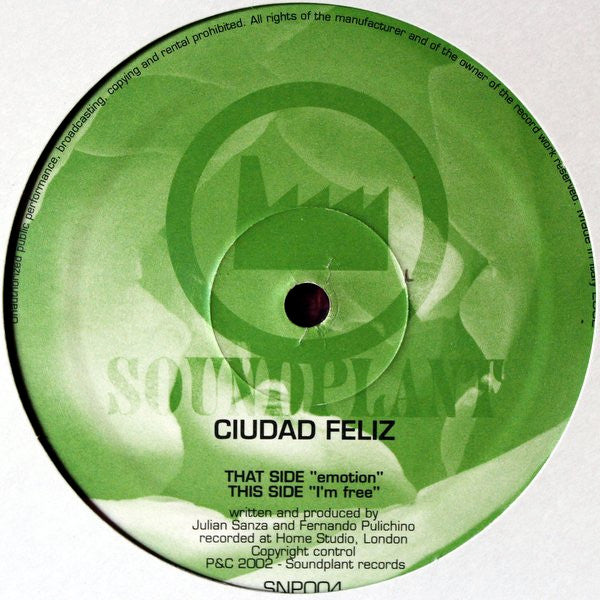 Ciudad Feliz : Emotion (12")