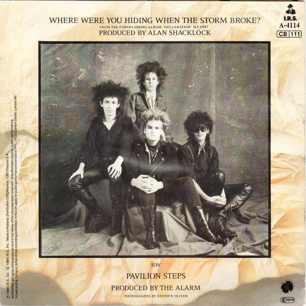 The Alarm : Where Were You Hiding When The Storm Broke? (7", Single)
