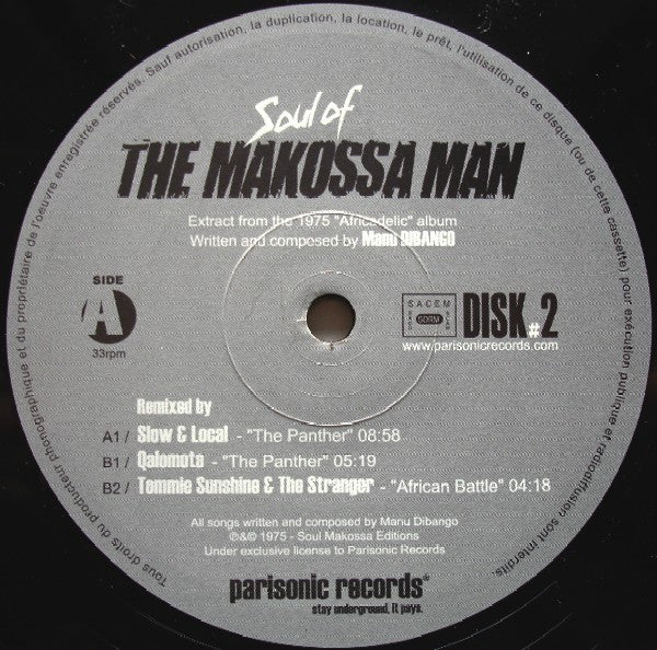 Manu Dibango : Soul Of The Makossa Man #2 (12")