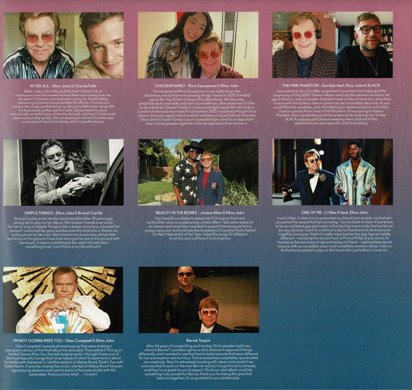 Elton John : The Lockdown Sessions (2xLP, Album, Blu)