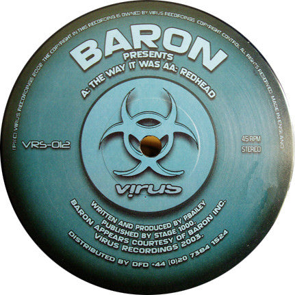 Baron : The Way It Was / Redhead (12")