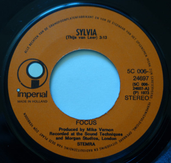 Focus (2) : Hocus Pocus / Sylvia (7", Single)