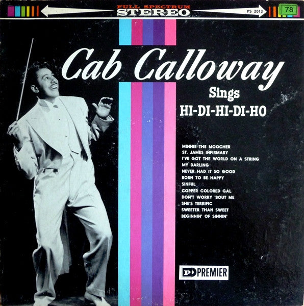 Cab Calloway : Sings Hi-Di-Hi-Di-Ho (LP, Comp)