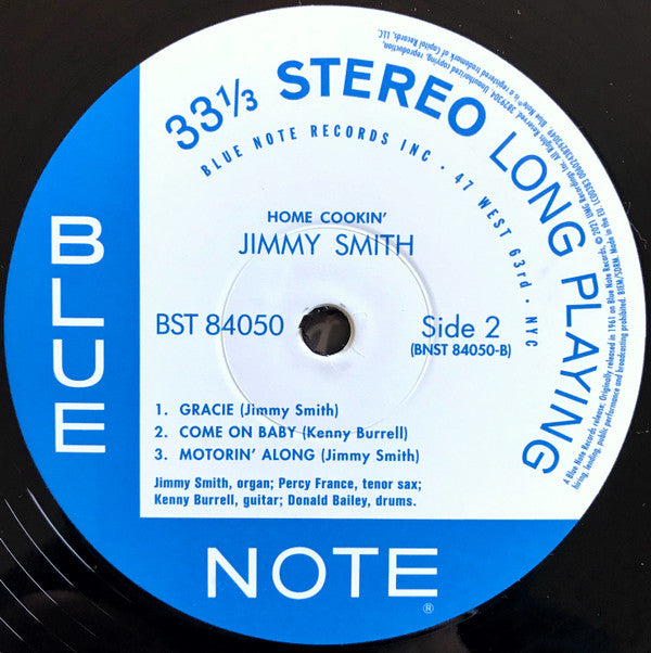 Jimmy Smith : Home Cookin' (LP, Album, RE, 180)