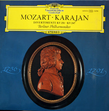 Wolfgang Amadeus Mozart • Herbert von Karajan, Berliner Philharmoniker : Divertimenti KV 251 • KV 247 (LP)